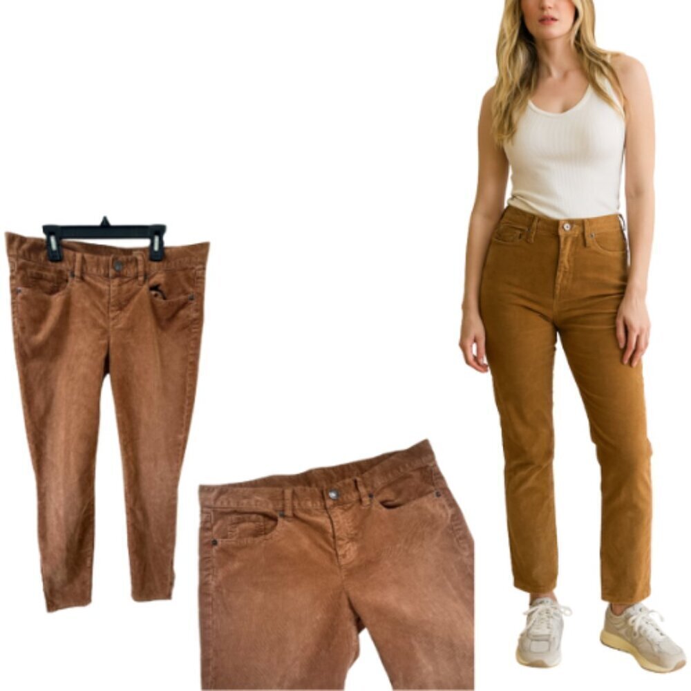 J. CREW Toffee Straight Leg Ankle Zip Corduroy Pants Size 29